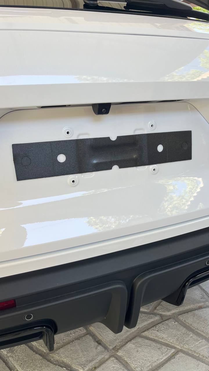 tg: Рамка для номера антивандальная черная стальная, комплект 2 шт. https:…