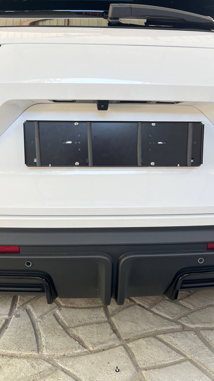 tg: Рамка для номера антивандальная черная стальная, комплект 2 шт. https:…